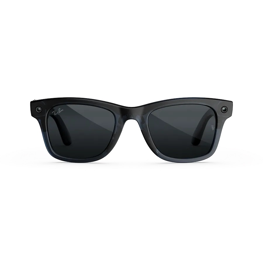 Kính thông minh Ray-Ban Meta Gen 3 Wayfarer (Transparent Matte Ocean Blue Frame/Transitions Grey Lenses)