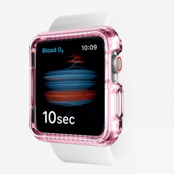 Ốp bảo vệ ITSKINS SPECTRUM CLEAR - Apple Watch Series SE / 6 / 5 / 4 - 40mm - Light Pink