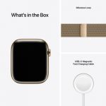 Apple Watch Series 7 GPS + Cellular, 45mm Stainless Steel with Milanese Loop