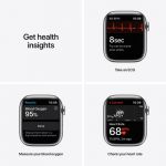 Apple Watch Series 7 GPS + Cellular, 41mm Stainless Steel with Milanese Loop
