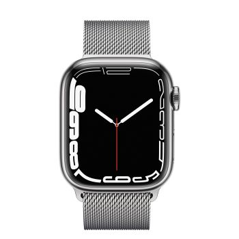 Apple Watch Series 7 GPS + Cellular, 41mm Stainless Steel with Milanese Loop