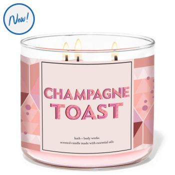 Nến thơm Bath & Body Works Champagne Toast, 411g, 3 bấc