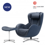 Ghế massage thương gia NOUHAUS 2021 Classic Chair with Ottoman (Midnight Blue)