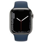 Apple Watch Series 7 GPS + Cellular, 45mm Stainless Steel with Sport Band