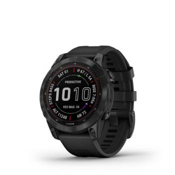 Garmin Fenix 7 Sapphire Solar - Black DLC Titanium with Black Band