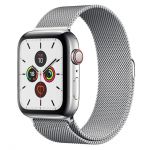 Apple Watch Series 4 GPS + Cellular, 44mm Stainless Steel with Milanese Loop (98%)
