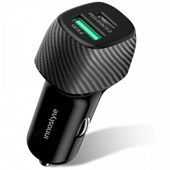 Sạc ô tô Innostyle PowerOn Speed 2 cổng PD/QC3.0 38W
