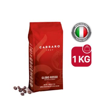Cà phê hạt Carraro Globo Rosso 1000g - Nhập khẩu Ý