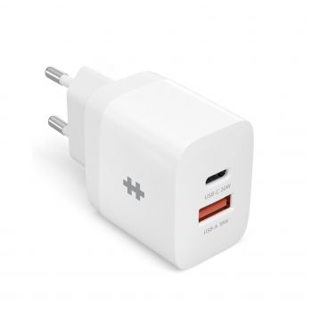 Cục sạc nhanh 2 cổng HyperJuice 20W Charger Small Size HJ205EU (chân tròn)
