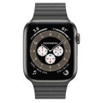 Apple Watch Series 6 Edition GPS + Cellular, 44mm Space Black Titanium Case with Leather Loop