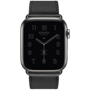 Apple Watch Series 6 Hermès GPS + Cellular, 40mm Space Black Stainless Steel Case with Single Tour