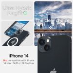 Ốp Lưng Magsafe iPhone 14 Plus Spigen Crystal Hybrid (MagFit) White