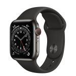 Apple Watch Series 6 GPS + Cellular, 40mm Stainless Steel with Sport Band