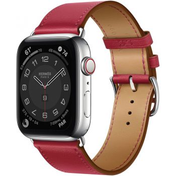Apple Watch Series 6 Hermès GPS + Cellular, 44mm Silver Stainless Steel Case with Single Tour