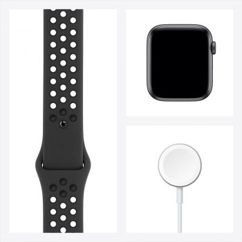 Apple Watch Nike SE GPS + Cellular, 44mm Aluminum Case with Nike Sport Band