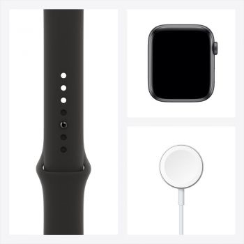 Apple Watch SE GPS, 44mm Aluminum Case with Sport Band