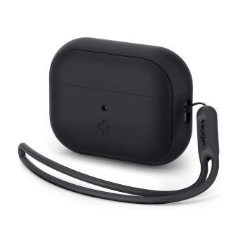 Spigen Silicone Fit Airpods Pro 2 Case - Black / Black Strap