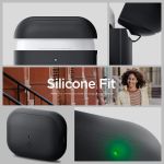 Spigen Silicone Fit Airpods Pro 2 Case - Black / Black Strap