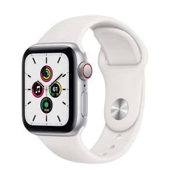 Apple Watch SE GPS + Cellular, 40mm Aluminum Case with Sport Band