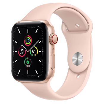Apple Watch SE GPS + Cellular, 44mm Aluminum Case with Sport Band