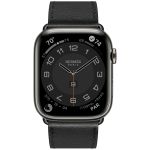 Apple Watch Series 8 Hermès, 45mm Space Black Stainless Steel Case with Single Tour