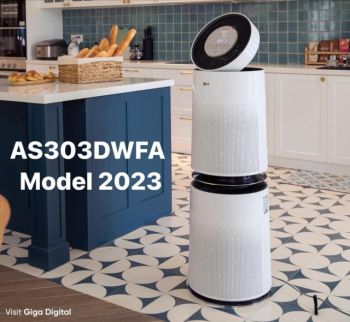 Máy lọc không khí 2 tầng LG PuriCare 360˚ Air Purifier Plus (2023) AS303DWFA - Nội địa Hàn