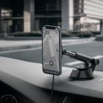Sạc không dây trên xe hơi Spigen OneTap Pro Wireless Magnetic Car Charger Dashboard (MagFit)
