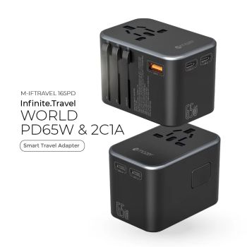 Củ Sạc Mazer Infinite World Travel GaN 65W PD