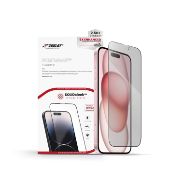 Dán cường lực chống nhìn trộm ZEELOT (2.5D+) SOLIDslee iPhone 15 series