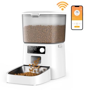 Máy cho thú cưng ăn tự động Oneisall PFD-001 Pro, kết nối Wi-Fi