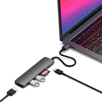 Cổng Chuyển Đổi Satechi 6in1 HDMI 4K/60Hz USB-C Multimedia Version 2