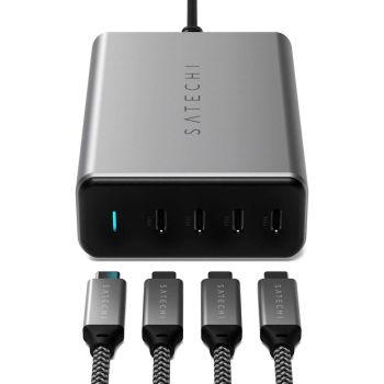 Bộ sạc GaN Satechi PD 165W 4 cổng USB-C