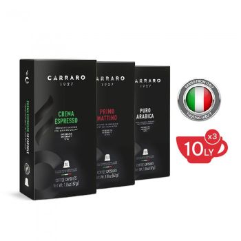 Combo 3 hộp cà phê viên nén Carraro
