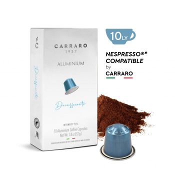Cà phê viên nén nhôm Carraro Decaffeinated (Cà phê Decaf)