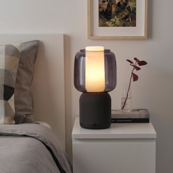 Sonos Ikea SYMFONISK speaker lamp, glass shade - loa đèn không dây