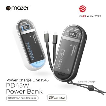 Pin dự phòng Mazer PowerCharge Link 1545 15000mAh PD45W