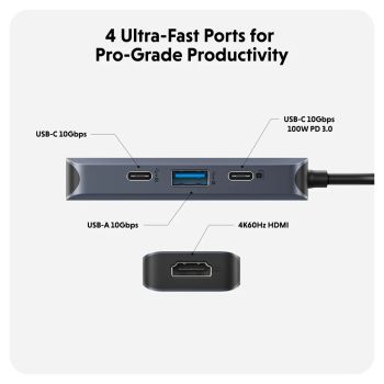 Cổng chuyển đổi HyperDrive Next 4 Port USB-C