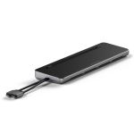 Dock dual USB-C kiêm đế Satechi (Có khe cắm hỗ trợ SSD M2 SATA/NVMe)