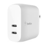 Cục sạc nhanh Belkin 40W, USB-C PD 20W + USB-C PD 20W