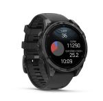 Garmin Fenix 8 AMOLED (47MM) - Sapphire, Slate Gray with Black Silicone Band