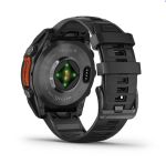 Garmin Fenix 8 AMOLED (47MM) - Sapphire, Slate Gray with Black Silicone Band