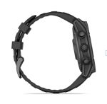 Garmin Fenix E (47MM) - Slate Gray Steel with Black Silicone Band