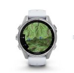 Garmin Fenix 8 AMOLED (43MM) - Silver with Whitestone Silicone Band