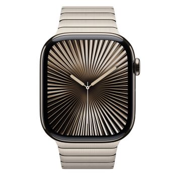 Apple Watch Series 10 (GPS+Cellular) 42mm Titanium Case, Link Bracelet Band