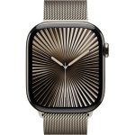 Apple Watch Series 10 (GPS+Cellular) 46mm Titanium Case, Milanese Loop