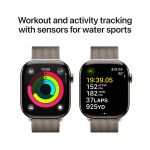 Apple Watch Series 10 (GPS+Cellular) 42mm Titanium Case, Milanese Loop