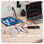 Cục sạc HyperJuice 100W USB-C GaN Travel Charger with 4 Ports