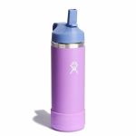 Bình giữ nhiệt cho bé Hydro Flask Kids Wide Mouth Straw Cap and Boot 18 OZ (Season 2025)