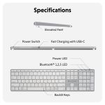 Bàn phím không dây Hyper HyperSpace Bluetooth Wireless Keyboard - HS2310US