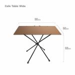 Bàn dã ngoại cao cấp Helinox Café Table Wide